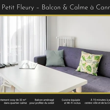 Le Petit Fleury - Balcony, Calm In 公寓 戛纳